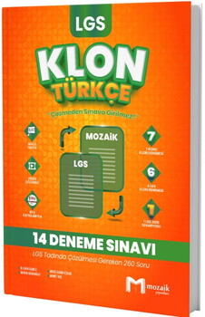  Mozaik Yayınları 8. Sınıf LGS Türkçe Klon 14 Deneme