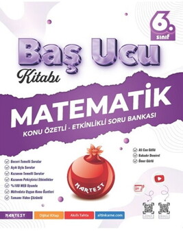 Nartest Yayınları 6. Sınıf Matematik Baş Ucu Kitabı Maarif Modeli Konu Etkinlikli Soru Bankası