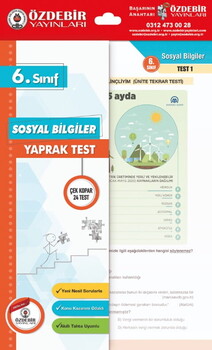 Özdebir Yayınları 6. Sınıf Sosyal Bilgiler Yaprak Test