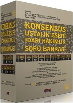  Savaş Yayınları KONSENSUS İdari Hakimlik Ustalık Eseri Soru Bankası Modüler Set