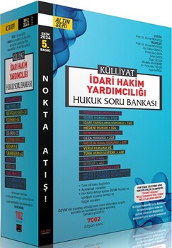  Savaş Yayınları Külliyat İdari Hakim Yardımcılığı Hukuk Soru Bankası