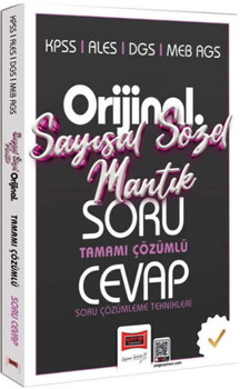  Yargı Yayınları KPSS ALES DGS MEB AGS Orijinal Sayısal Sözel Mantık Tamamı Çözümlü Soru Cevap Kitabı