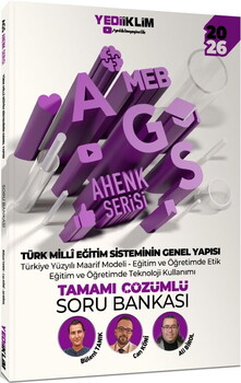  Yediiklim  2026 MEB AGS Ahenk Serisi Türk Milli Eğitim Sisteminin Genel Yapısı Tamamı Çözümlü Soru Bankası
