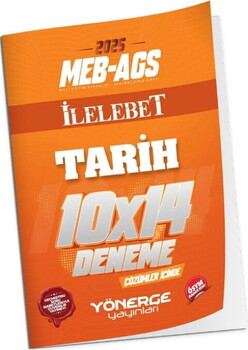  Yönerge Yayınları 2025 MEB AGS Tarih İLELEBET 10 x 14 Deneme